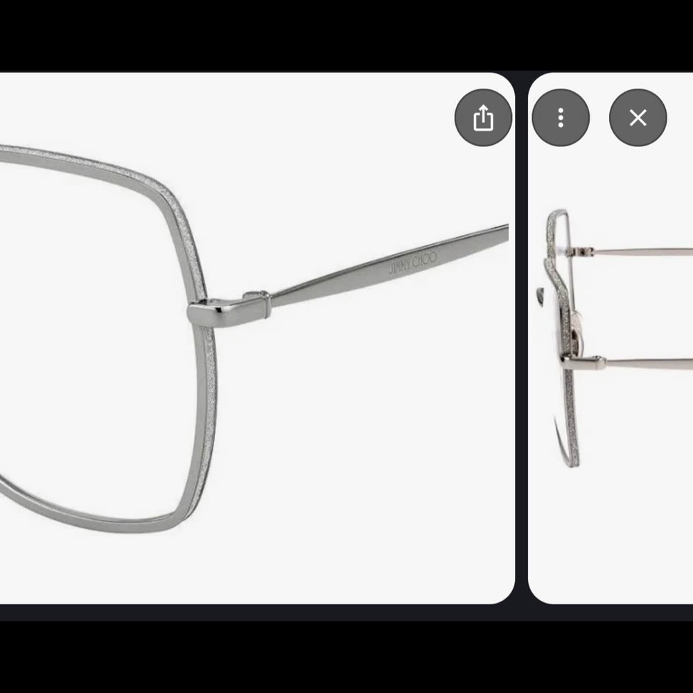 Jimmy Choo Silver Women's Glasses